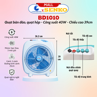 Quạt Bàn Đảo 3 Tấc Senko BD1010 - Công Suất 40w - Hàng Chính Hãng - Bảo Hành 24 Tháng