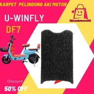 promo karpet sepeda motor listrik uwinfly df7 ready stock - merah