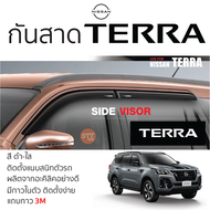 กันสาด NISSAN TERRA 2021 - ล่าสุด ทุกรุ่น กันสาดอะคริลิค สีชาใส ตรงรุ่น 4ชิ้น มีกาว2หน้า 3M ในตัว กันสาด คิ้วกันสาด Nissan Terra นิสสัน เทอร์ร่า ตรงรุ่น