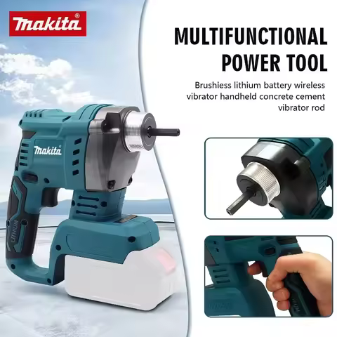 Makita Cordless Electric Concrete Vibrator Concrete Compactor Concrete Brushless High Power Mixing P