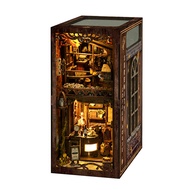 New 3d Wooden Puzzle Book Nook Toys Home Decoration Diy MDF Cafe House Diy House Miniature Book Nook