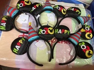 Hong Kong Disneyland Mickey Mouse Birthday Headband 迪士尼 米奇老鼠 生日 頭箍 頭飾 髮箍 髮飾 全新正版 Disneyland HKDL（5個）