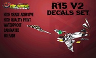 Yamaha R15 v2 Shark Decals (White)
