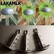 LAKAMLK 10pcs Anchor Shaped Sinker, 10pcs 2.6g Fishing Sinker, Non-Slip 3.5g Anchor Shaped 5.3g Sea 