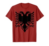 Albanian Flag Eagle Double Red Albania Shqipe Kosovo T-Shirt
