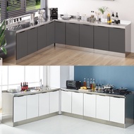 Cabinet dapur Kabinet Dapur Gas Stainless Steel Kitchen Cabinet Storage Sets Waterproof Gas Cabinet Simpanan Dapur