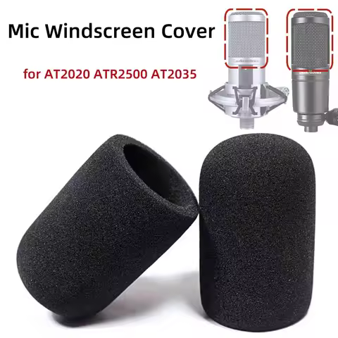2PCS AT2020 Microphone Windscreen,Mic Windscreen Cover,Windproof Foam Pop Filter for Audio Technica 