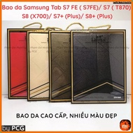 Samsung Tab S7 leather case (code SM T870 T875 T876B) | S7+ plus (SM T970 T976B)) Lishen brand is du