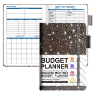 JURHOMIE English Notepad A5 Cash Budget Planner Book Undated Multifunctional Budget Journal Portable