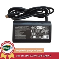 Genuine 65W USB Type C 20V 3.25A AC Adapter Power Charger For LG gram 17Z90Q 16Z95PD 17Z90P-K.ADC9U1