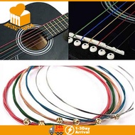 Acoustic Guitar Strings Rainbow Colorful Guitar Strings E-A for Acoustic Folk Classic Guitar String