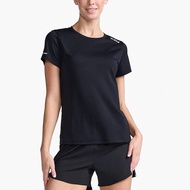 2XU Womens Aero Womens Performance T Shirt (Black/Silver) - Sports Direct