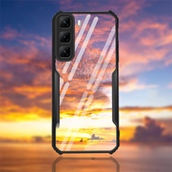 Phone Case for Infinix Zero 30 40 Hot 50 Pro + 4G 5G Transparent Armor Acrylic Shockproof Camera Len