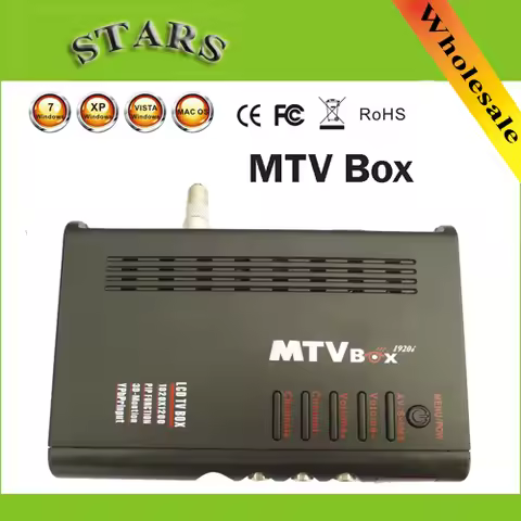 Digital MTV LCD Box Computer To VGA S-Video Analog TV Program Receiver Tuner LCD Monitor PAL NTSC Fo