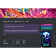 Notion Template | College Student Template | Made For Dark Mode