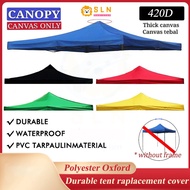 【Fast Delivery】Canvas Only 10' x 10' Reef 80cm Express Night Market Canopy Top Kanvas Saja Kain Kanopi Khemah Niaga Bumbung only market canopy / kanvas kanopi / kain kanopi khemah pasar Canopy Camping Tent Telescopic Outdoor