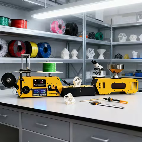 HT400 3D Printing Filament Extruder Automatic Desktop Extruder Wire Diameter Winding 1.75mm 3mm For 