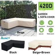 L Shape Corner Outdoor Sofa Cover Waterproof Rattan Corner Furniture Cover V Shape Sofa Table Chair Dust Covers