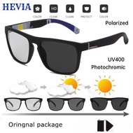 HEVIA  Men's Photochromic  Aviation Sunglasses Driving Male Sun Glasses For Men     Metal Glasses   