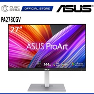 Asus  27 Inch ProArt Display PA278CGV 144Hz WQHD 2560x1440 IPS Monitor 95% DCI-P3 ΔE < 2 USB-C PD 90