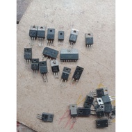 IC capacitors for antique crt TVs with random codes.