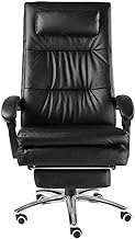 Managerial Executive Chairs Boss Chair Ergonomic Computer Chair Office Chair Game Chair Leather Backrest Chair Swivel Chair Black interesting