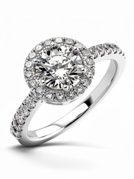 IGI-1.01克拉實驗室培育鑽石白金戒指