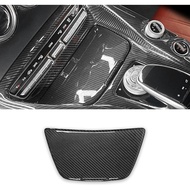 Real Carbon Fiber Interior Center Console Cup Holder Storage Cover for Mercedes Benz AMG GT GTR GTS 