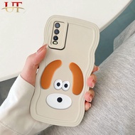 เคสโทรศัพท์หยักศกรูปการ์ตูนแฟชั่น3D น่ารักสำหรับ VIVO Y20 Y20i Y20S Y20SG VIVO Y12S Y12A VIVO V2027 