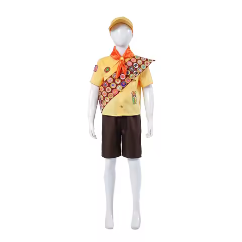 Enfant Yellow Wilderness Explorer Uniform Costume For Enfants Halloween Dress Up The Wildernes Explo
