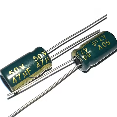 50pcs 50V47uf 6x7mm 6x12mm Aluminum Electrolytic Capacitor 47uf 50v High Frequency and Low Resistanc