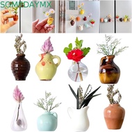 SOMEDAYMX Mini Vase Fridge Magnets, Unique Decorative Vase Refrigerator Magnet, Creative Handmade Sm
