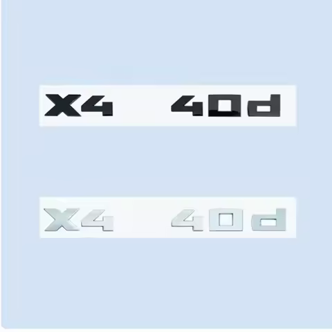Chrome Black 3D Numbers M X4M40i X4M40d X4M50d X4 M40d M40i ABS Emblem For BMW X4 Series F26 G02 Car