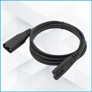 UTAKEE Black IEC 60320 C7 to C8 Extension Cord 2x0 75mm² Conductors for Equipment Charging