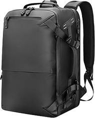 Laptop Black Travel backpack,Durable Large big 37L Weekender Bag Daypack Fits 17.3 Inch Laptop,carry