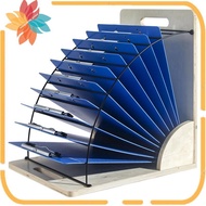 Clipboard Holder,Easy to Assemble Clipboard Organizer,Clipboard Storage in Wood and Metal,Clipboard 