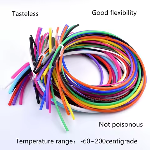 1M 2X4 3X5 3X6 4X6 4X7 5X7 5X8 6X8 8X10 mm Silicone Tube Flexible Rubber Hose Soft Drink Pipe Water 