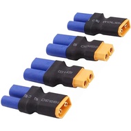 4pcs XT60 to EC5 Male Female Adapter, XT60 to Male Female EC5 Connector Adapter No Wires RC LiPo Bat