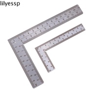 LILYES L Square Ruler, Stainless Steel Double-Sided Metal Ruler, Drawing Tools High-Accuracy Small F