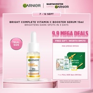 [TRIAL SIZE] Garnier Bright Complete Vitamin C+ BHA Niacinamide Fade Dark Spot Serum (15ml) 100X str