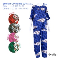 Kumau Batik Suit CP Nabila 3/4 1 Busui Pajamas Contemporary Batik Printing Solo Premium