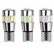 【New arrival】 1 Pcs T10 Led Auto Car Bulb 5730 Smd 6 Led W5w 12v Interior Parking Projector Lens 6 Colors For Car Lamp