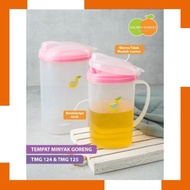 1L 2L Cooking Oil Bottle Holder, Golden Lemon Brand Plastic Water Vegetable Oil Container