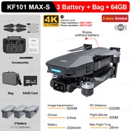 [ZHUIS] SJRC KF101 Max-S FPV Drone 4K Profesional 3-Axis Gimbal Obstacle Avoidance Drones With 4K HD