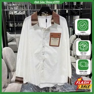 BBR Women's Shirt with Leather Pocket, For Street Girls, Wrinkle-Free