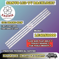 LE40S8000 SANYO 40" INCH LED TV BACKLIGHT ( LAMPU TV ) 40S8000 LED BACKLIGHT