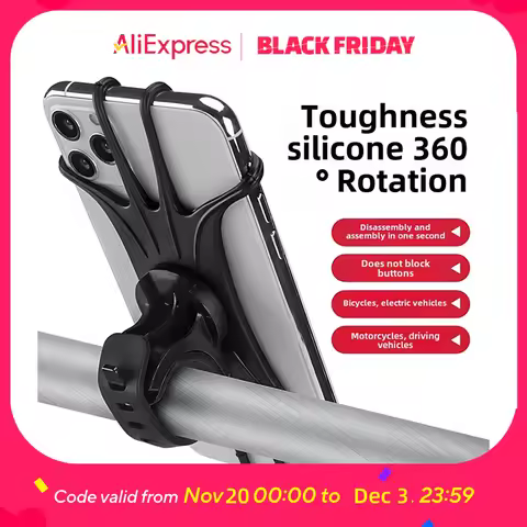 1-Pack Heavy-Duty Phone Holder - New Year's Fitness Gear for Gym Bike & Treadmill with One-Second Lo