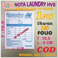 paket Rp 20000 dapat 10 buku.Nota laundry kiloan dan satuan 1 ply .HVS 70 gram.ukuran T 105 L 8. is