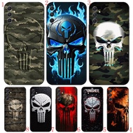 Samsung A54 5G A55 A60 A70 A71 A72 A73 F62 TPU Spot goods Black soft case phone case Punisher logo t