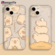 Cartoon Capybara Phone Case For Meizu 21 Note 20 Pro Clear Casing Cute Transparent Anti-fall Soft Ba